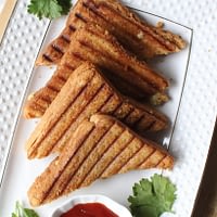 Potato Cheese Grilled Sandwich | Deliciously Cheesy Potato Grilled Sandwich Recipe - Perfect for a Quick and Easy Meal