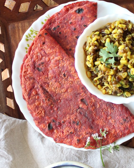 Beetroot paratha