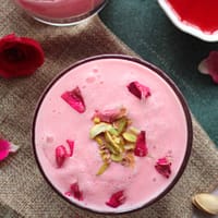 Rose Lassi Recipe | How to make sweet rose lassi
